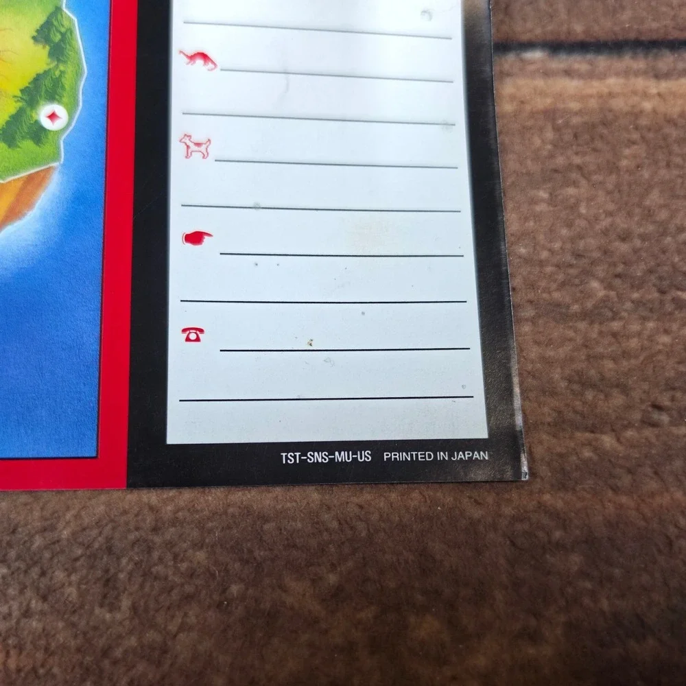 Nintendo Mario Is Missing Map SNES OS Yellow Good Vintage Luigi 1993 Insert